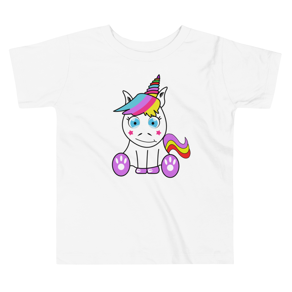 Buntes Unicorn Baby-T-Shirt