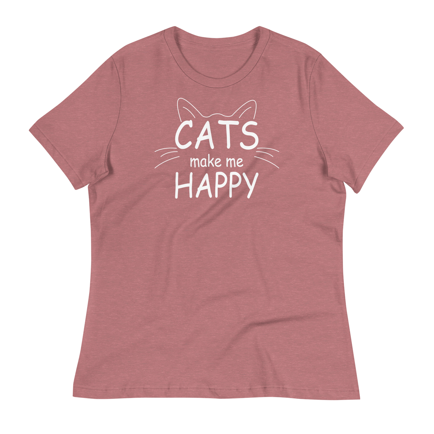 Cats make me Happy Damen-T-Shirt